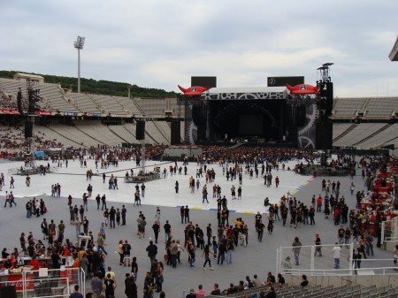 Montjuic, concierto de AC/DC el 7 de junio de 2009.