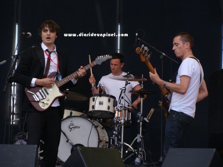 Pete Doherty y sus Babyshambles durante su actuación