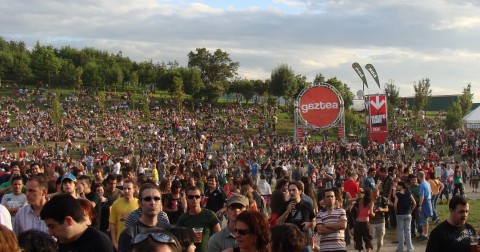 Gente en el BBK Live 2008.