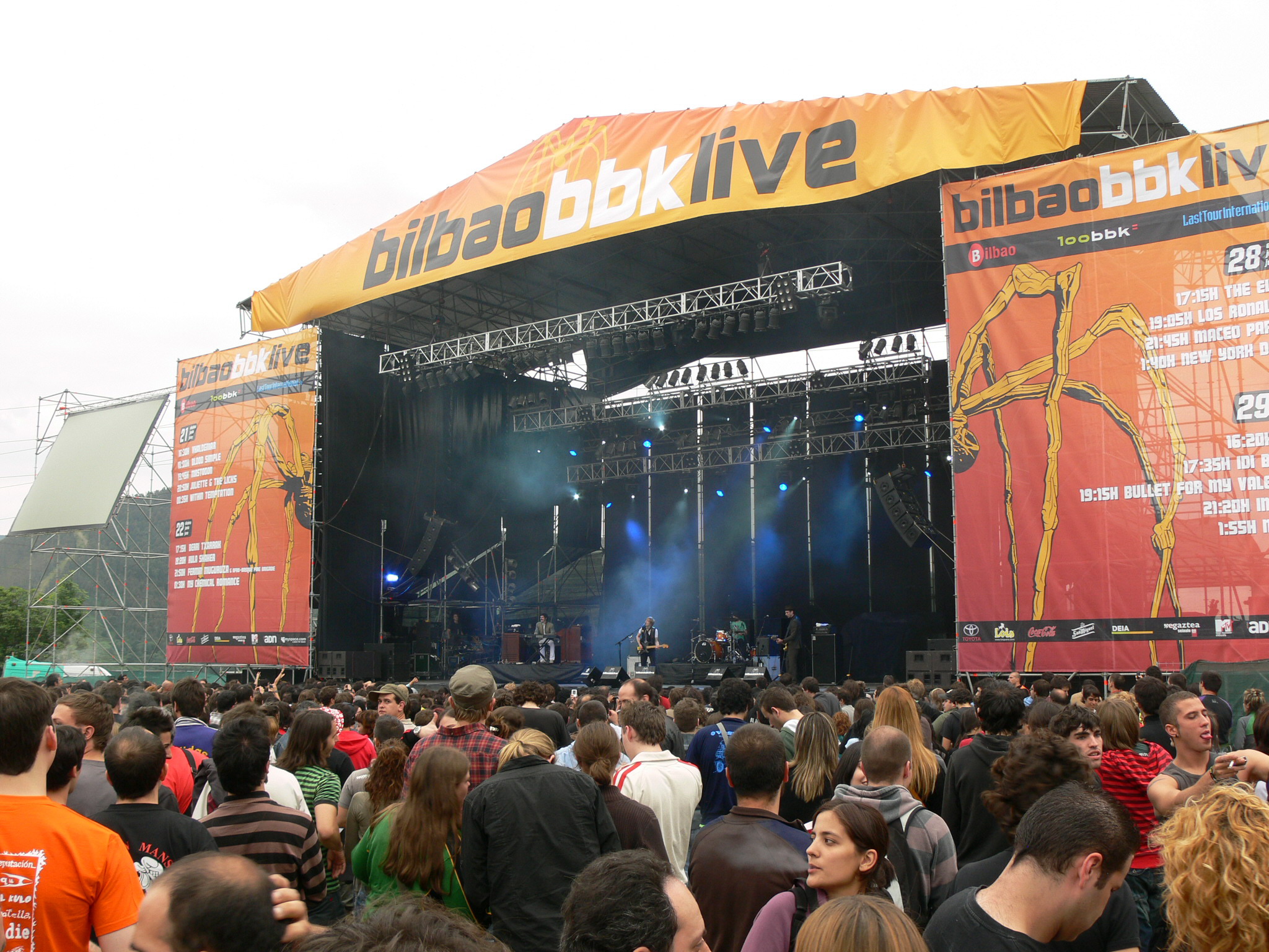 Escenario del festival de música Bilbao BBK Live