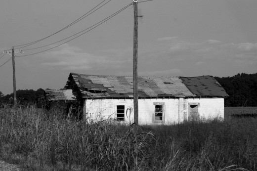 Una vieja casa destartalada en pleno estado de Mississippi