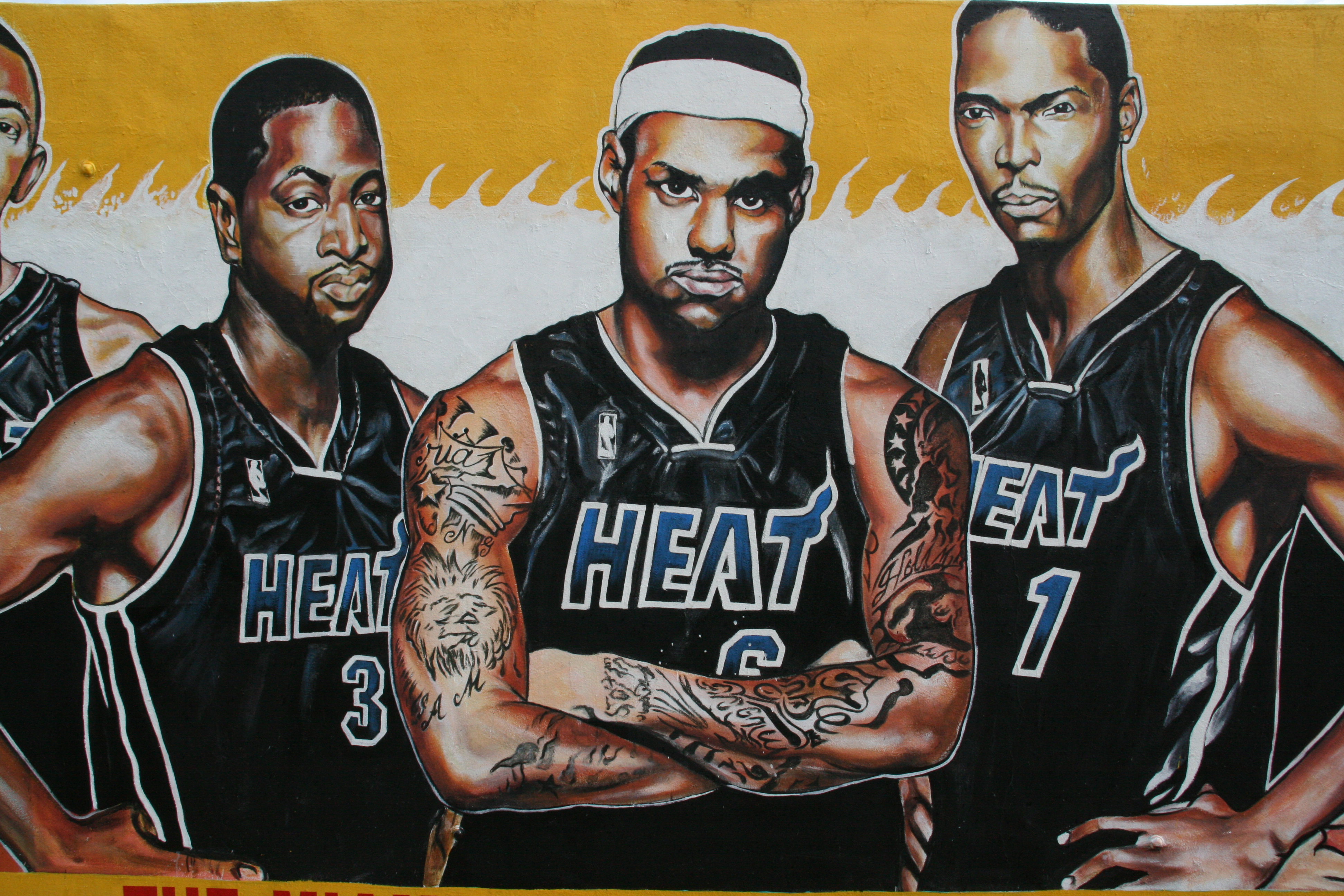 Miami Heat 2012 champions graffiti
