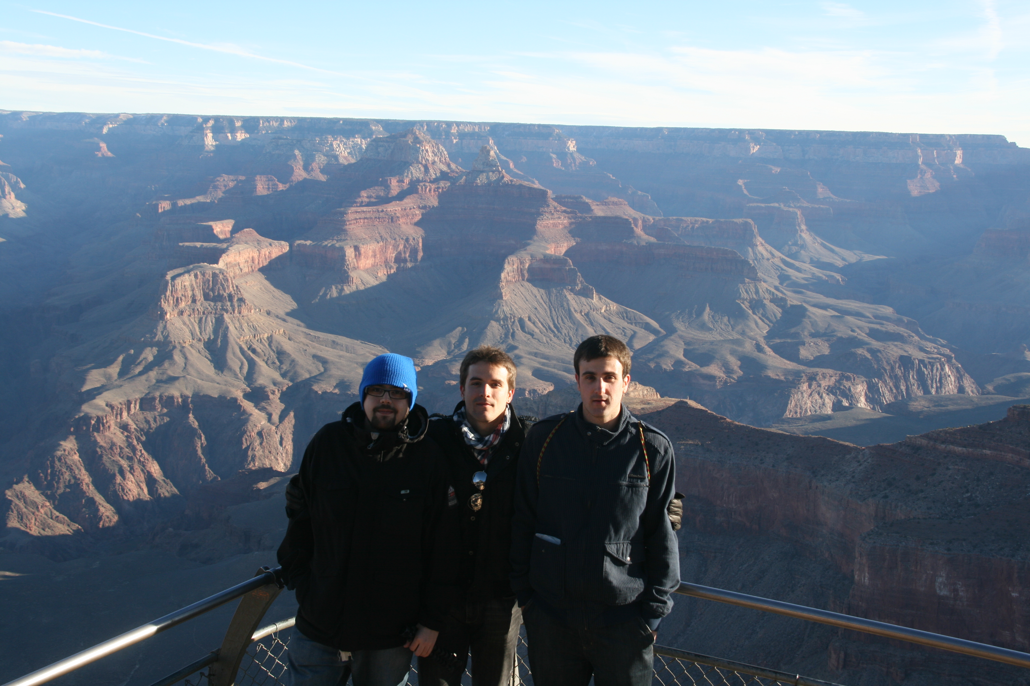 pixelillo y amigos en el Gran Cañón (Arizona), allá por enero de 2011.