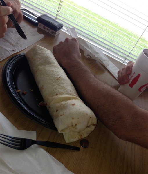 El burrito Mucho Macho del restaurante Los Tacos, en Daphne, Alabama.